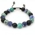 Onyx, Sodalite & African Turquoise Everyday Bracelet · 10mm