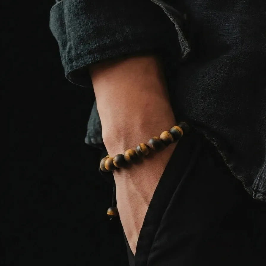 Matte Tiger's Eye Everyday Bracelet · 10mm