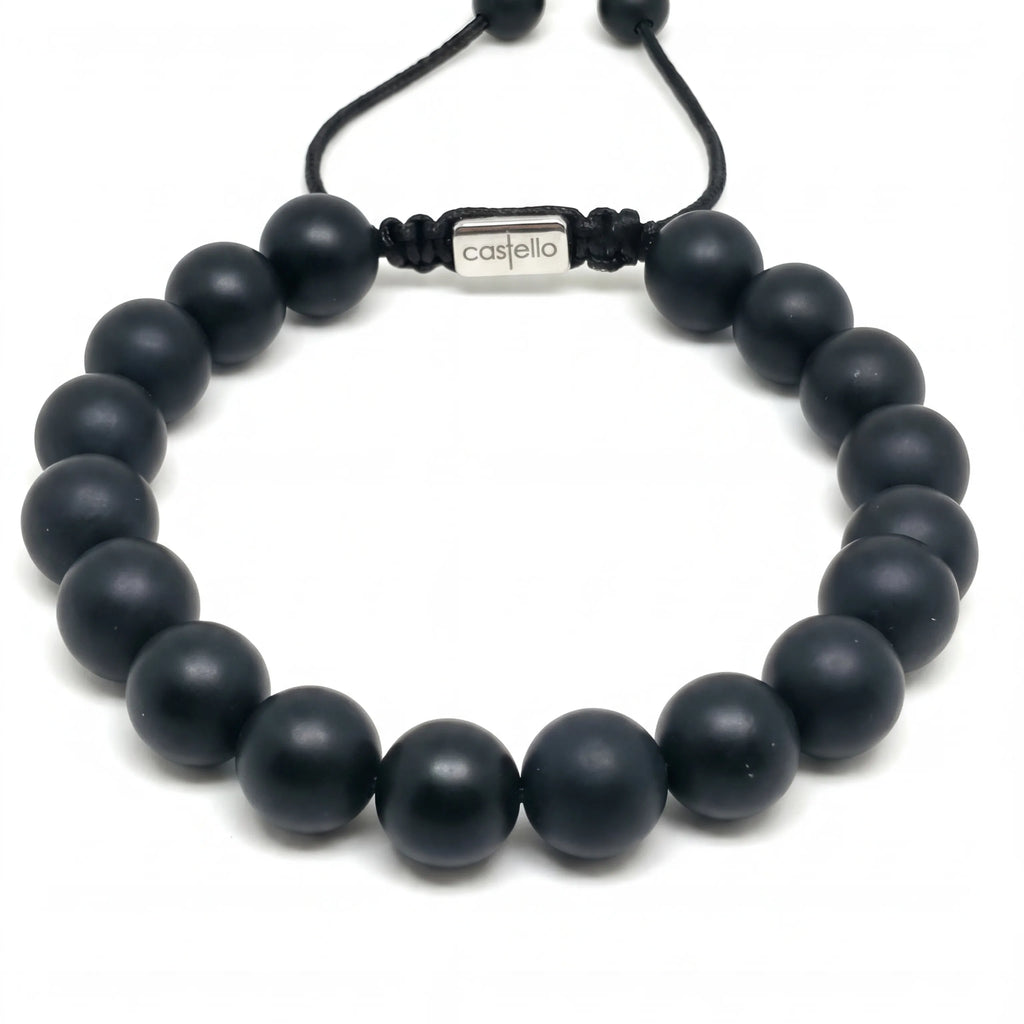 Matte Onyx Unisex Bracelet · 10mm