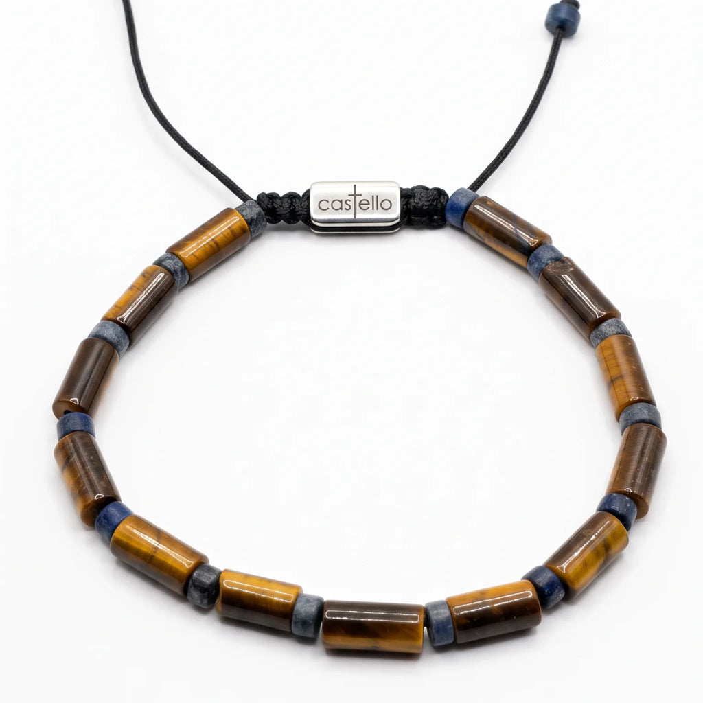 Tiger's Eye Tube Bracelet · 4mm