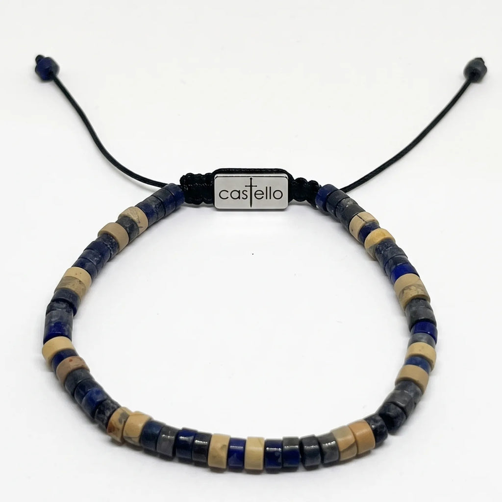 Sodalite Tube Bracelet · 4mm