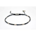 Hematite Tube Sterling Silver Bracelet, 2mm | Castello Jewels