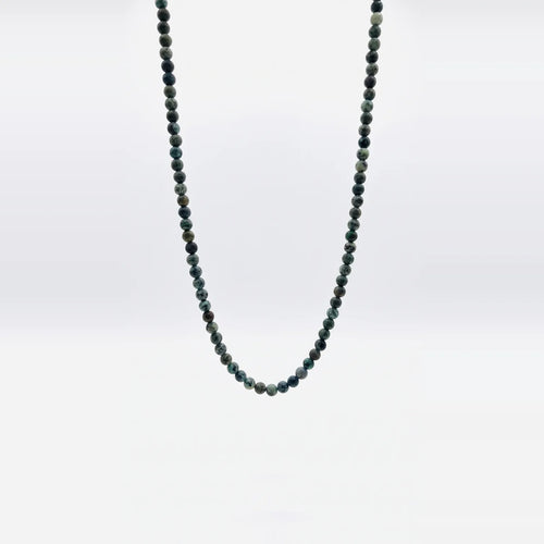 African Turquoise Necklace, Sterling Silver, 6mm | Castello Jewels
