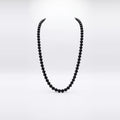 Polished Onyx Beaded Necklace, 6mm | Castello Jewels