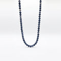 Sodalite Beaded Necklace, Sterling Silver, 6mm | Castello Jewels