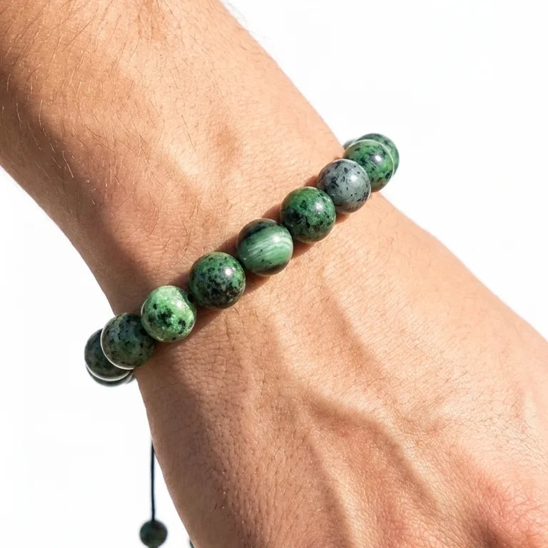 African Turquoise Unisex Bracelet · 10mm