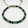 Minimal Aventurine Sterling Silver Bracelet, 4mm | Castello Jewels