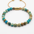 Classic Jasper Turquoise Bracelet, Timeless Everyday Wear, 4mm | Castello Jewels