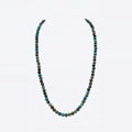 Jasper Turquoise Beaded Necklace, Sterling Silver · 4mm