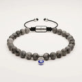 Labradorite Evil Eye Bracelet · 4mm