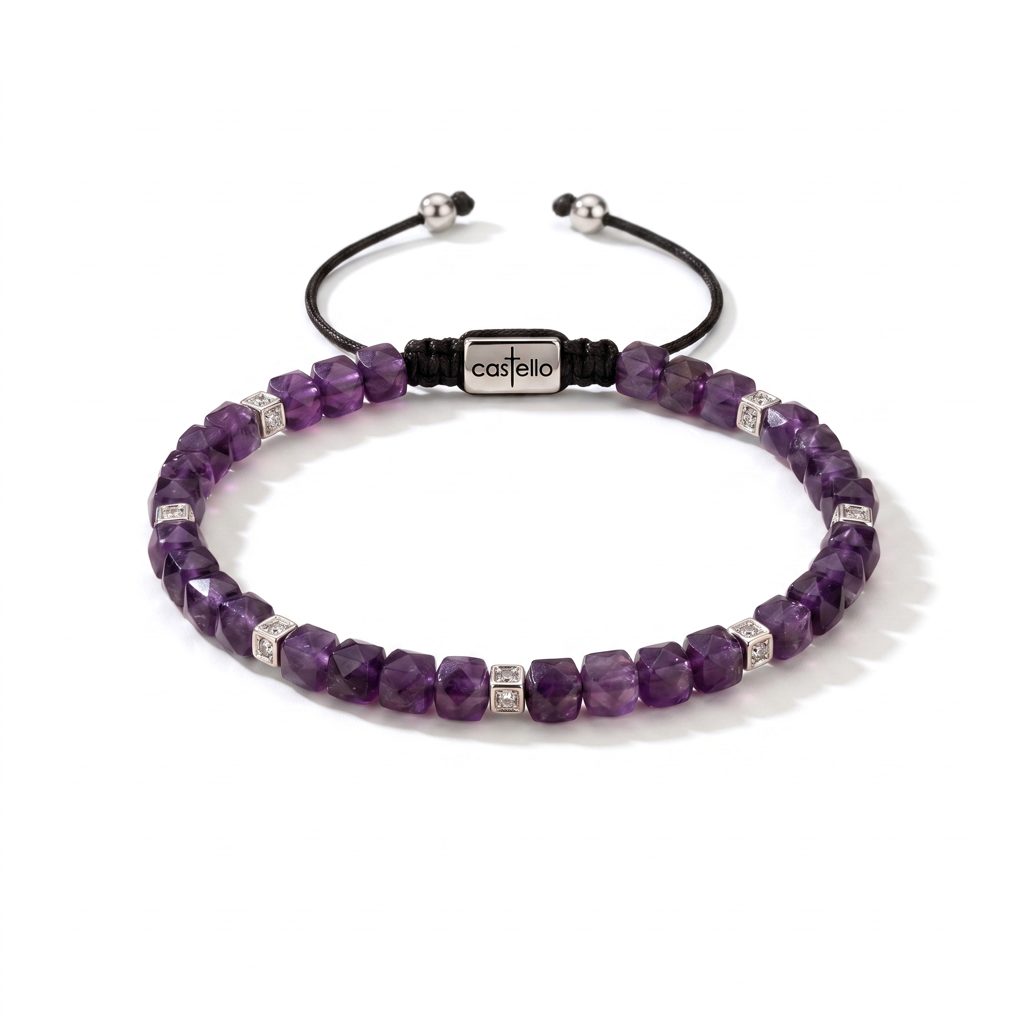 Minimal Sterling Silver Bracelet, 4mm | Castello Jewels