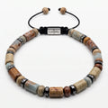 Picture Jasper & Amazonite Ancient Bracelet
