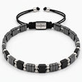 Hematite, Onyx & Silver 925 Ancient Bracelet
