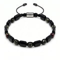 Onyx & Dragon Blood Jasper Ancient Bracelet