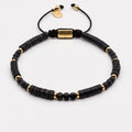 Onyx & Lava Stone Gold-Plated Ancient Bracelet