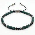 Onyx & Green Lava Stone Ancient Bracelet