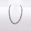 Tourmaline Beaded Necklace, Sterling Silver · 4mm